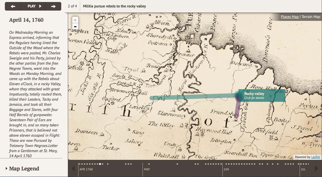 Slave Revolt in Jamaica, 1760--1761: A Cartographic Narrative