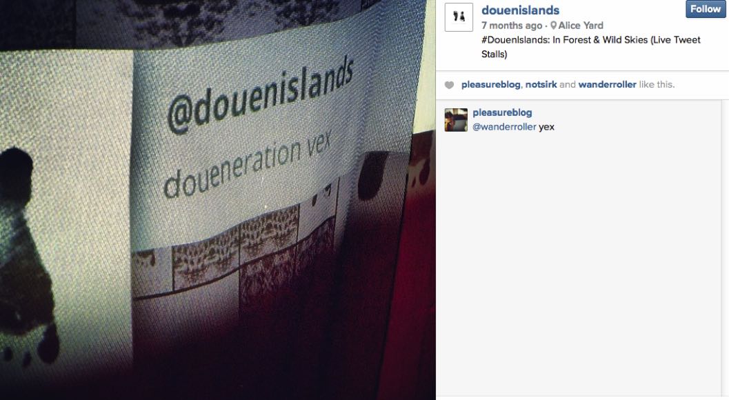 Screen capture of the Douen Islands Instagram account