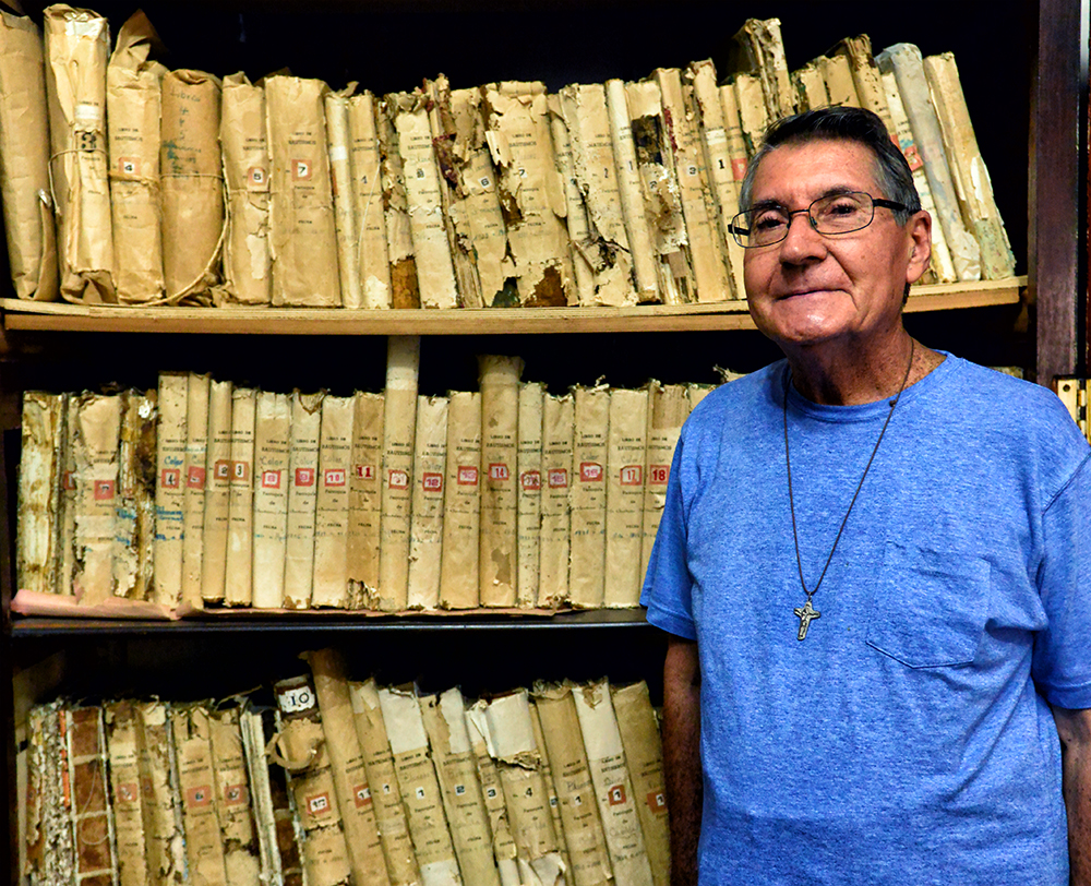 Father Bendito with Part of the Archive