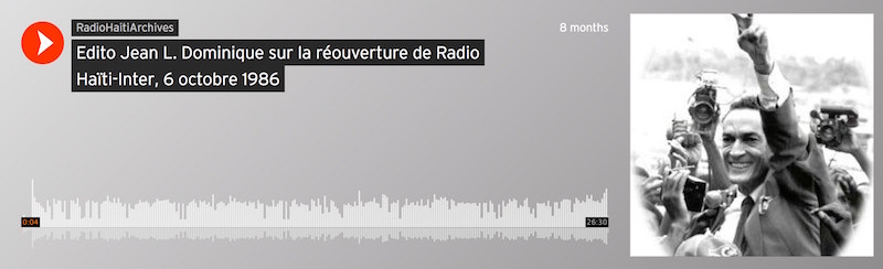 Jean L. Dominique\'s Editorial on the Reopening of Radio Haïti-Inter