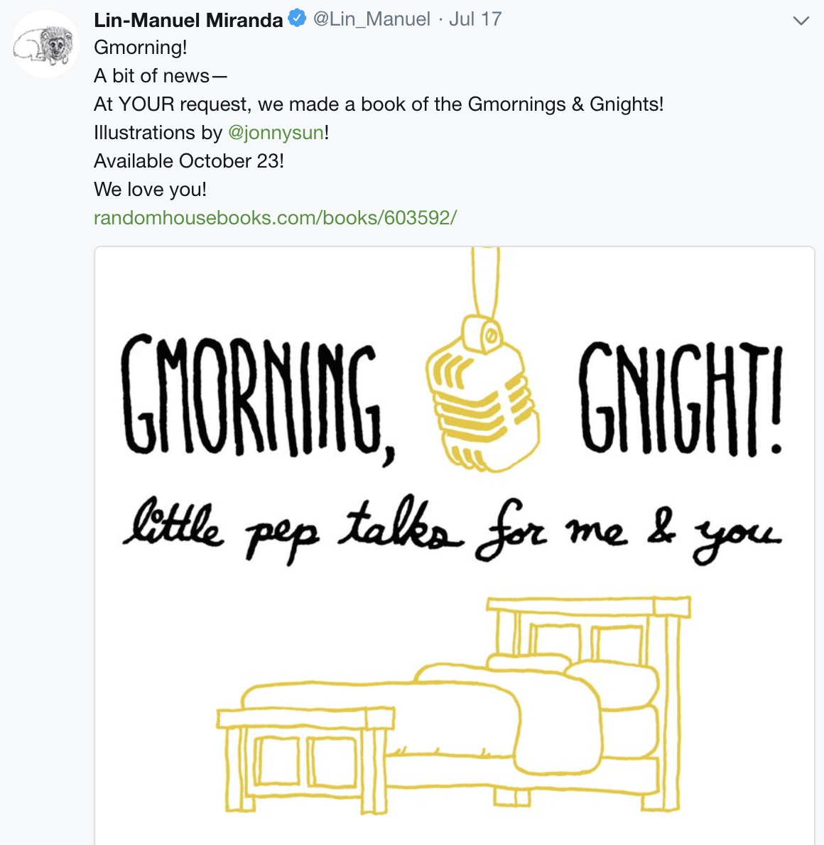 Miranda's Little Pep Talks marketing.