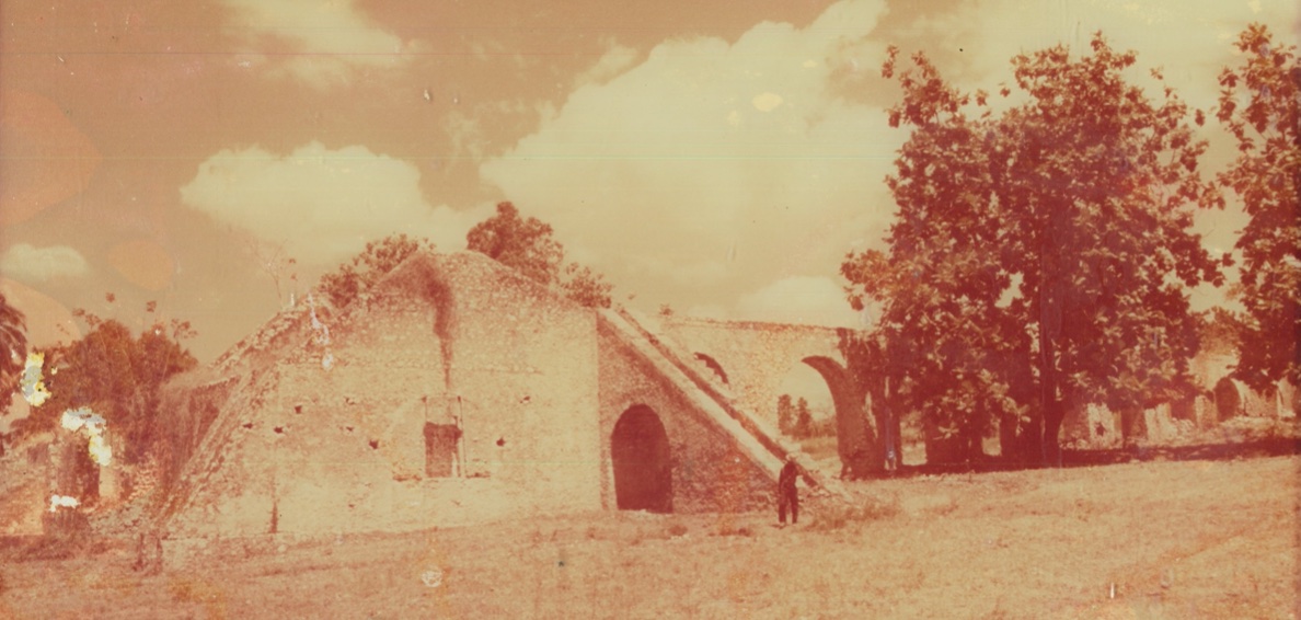 Remnants of the Habitation Guillaume-Ogier as it appeared in the 1970s