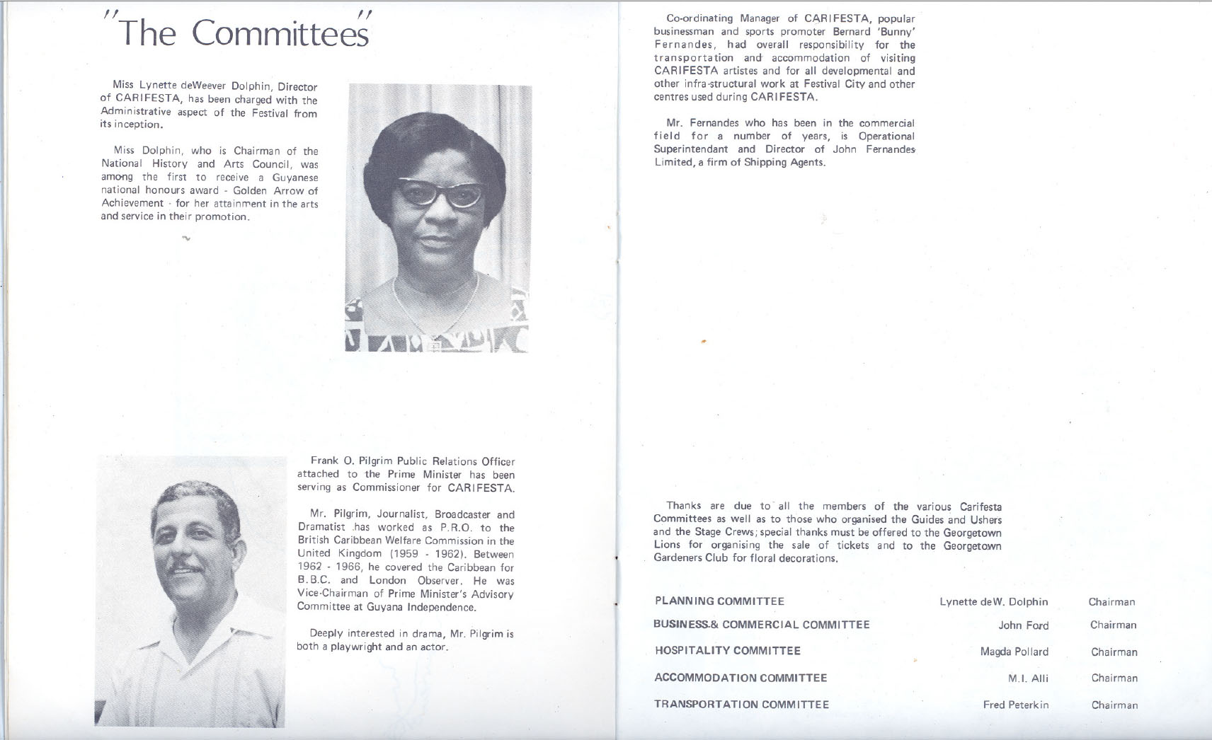 Carifesta '72 organizing committee
