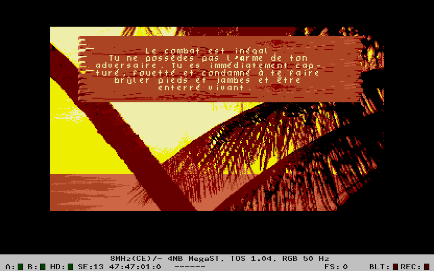 Game Over screen (3 of 3)