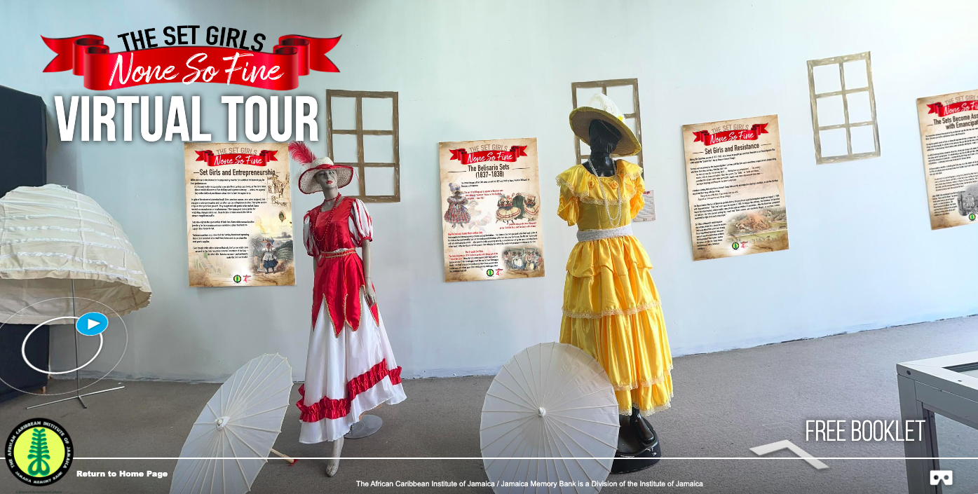 Screenshot of The Set Girls: None So Fine virtual exhibit