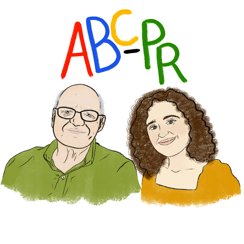 Retrato ilustrado de Andrés Díaz Marrero y Adriana Morales-Díaz
