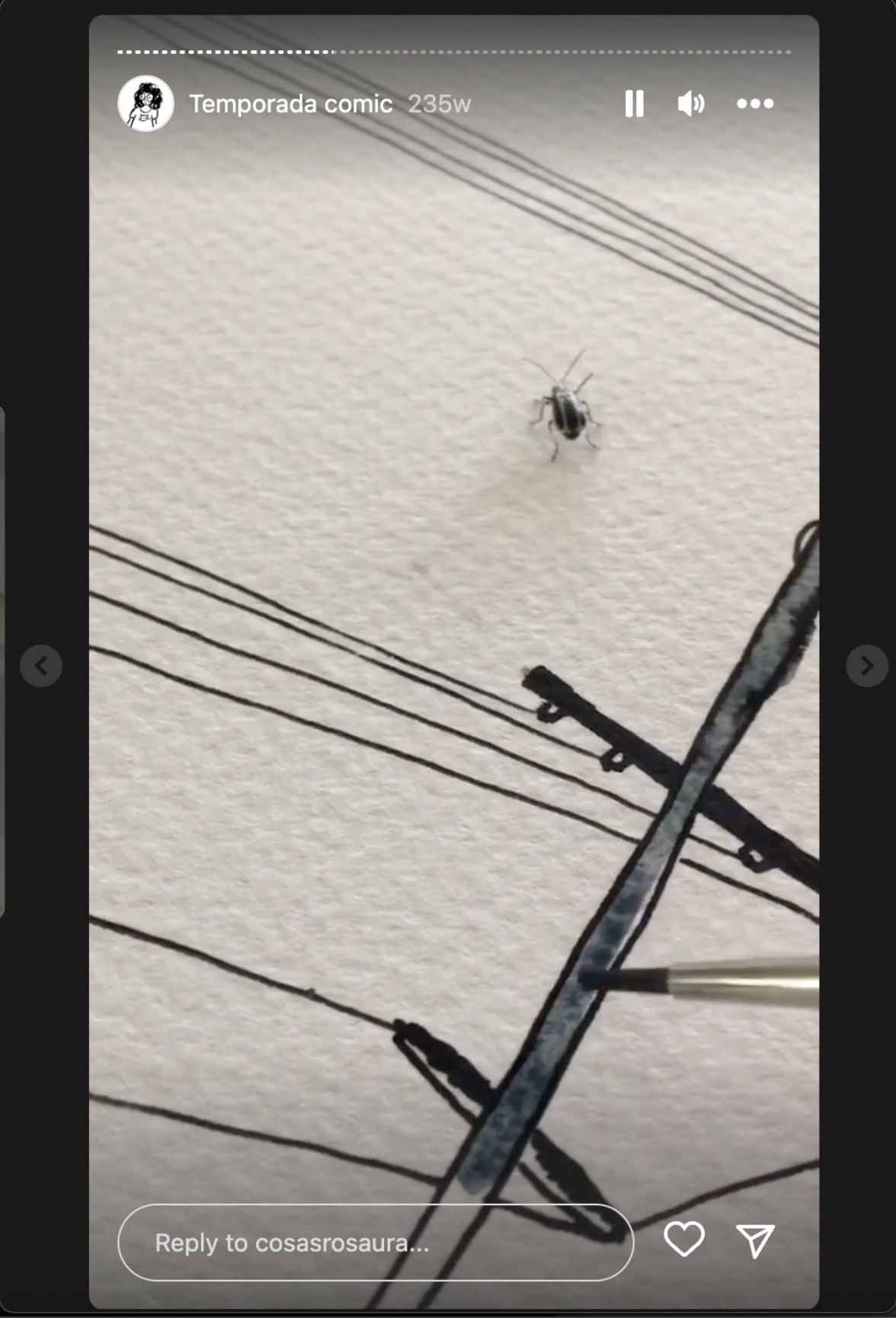 Screenshot of bug Story